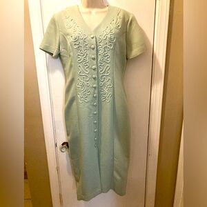 Vintage Sheri Martin Petites 8 rayon blend midi dress 24-447-1